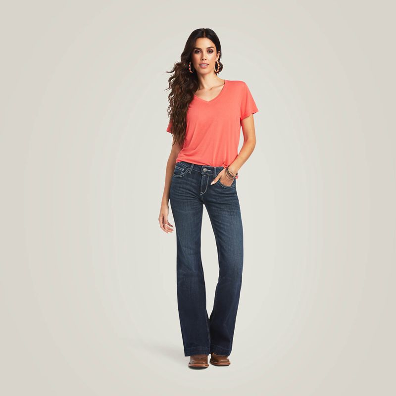 Missouri Ariat Trouser Perfect Rise Aisha Wide Leg Jean | 43BRZSYUN