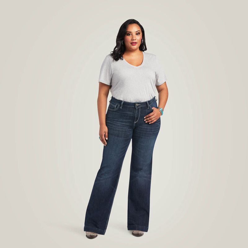 Missouri Ariat Trouser Perfect Rise Aisha Wide Leg Jean | 43BRZSYUN