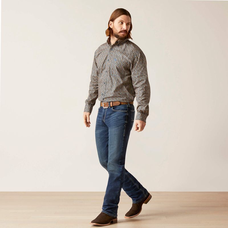 Moonlit Ocean Ariat Garner Classic Fit Shirt | 91LDFTYHQ