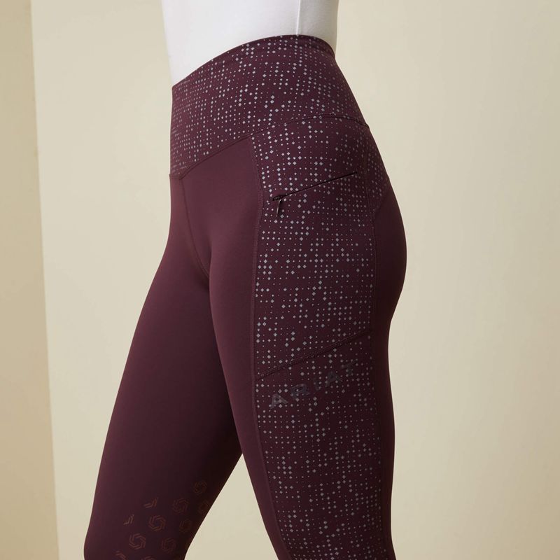 Mulberry Ariat Eos Lumina Knee Patch Tight | 64OWHALMD