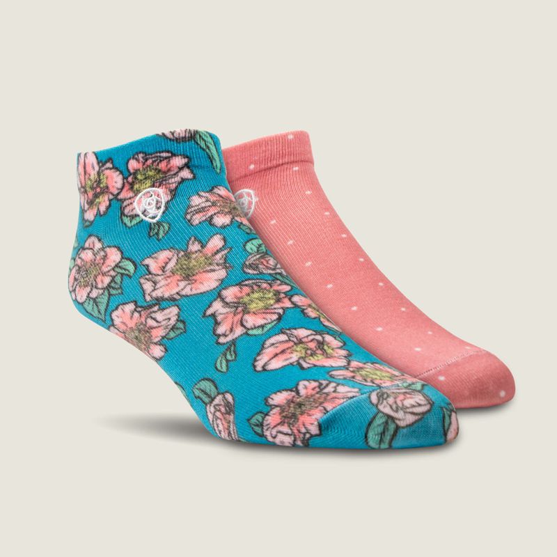 Multi Ariat Pink Camillas Low Sock 2 Pair Multi Color Pack | 30CVSNEIK