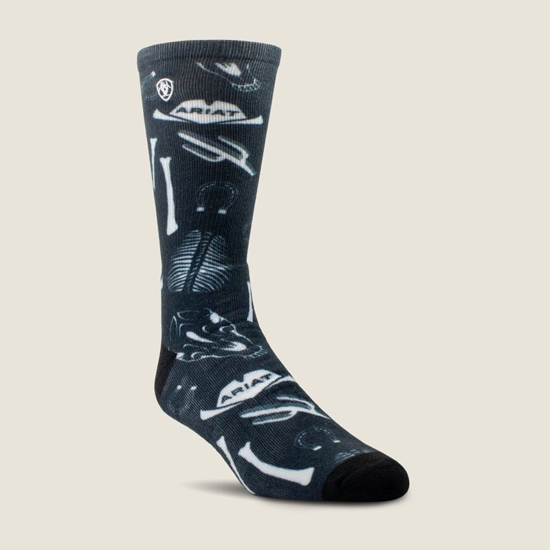 Multi Ariat Southwest Rider Crew Sock 2 Pair Pack | 86ROCVLMN