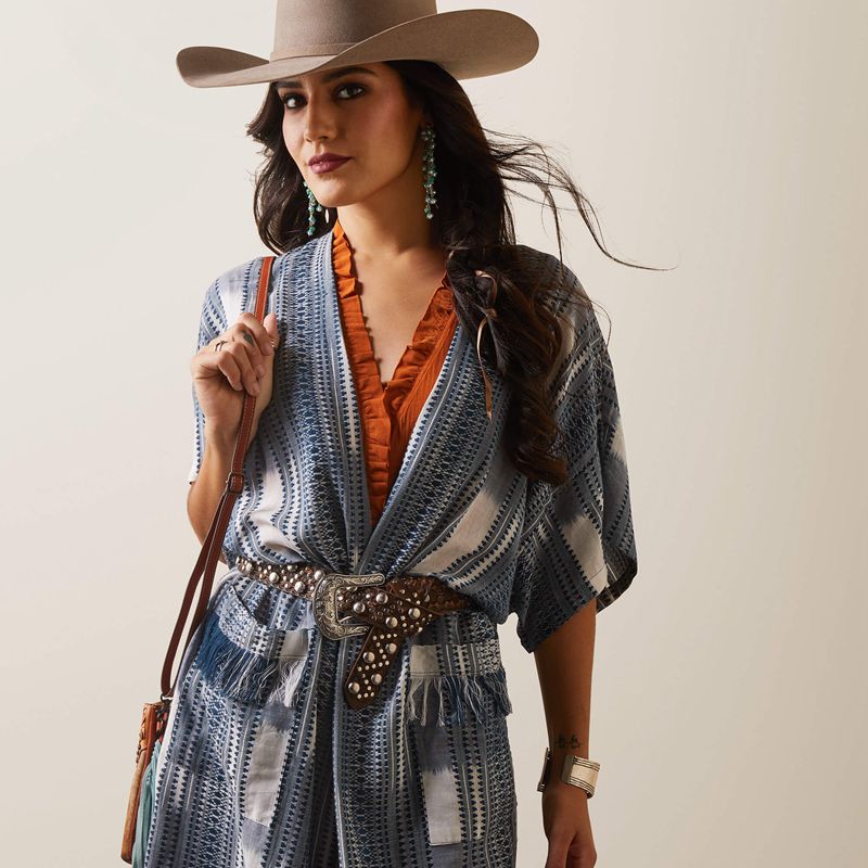 Multi Yarn Dye Ariat Lauren Kimono Wrap | 42MHTKJSU