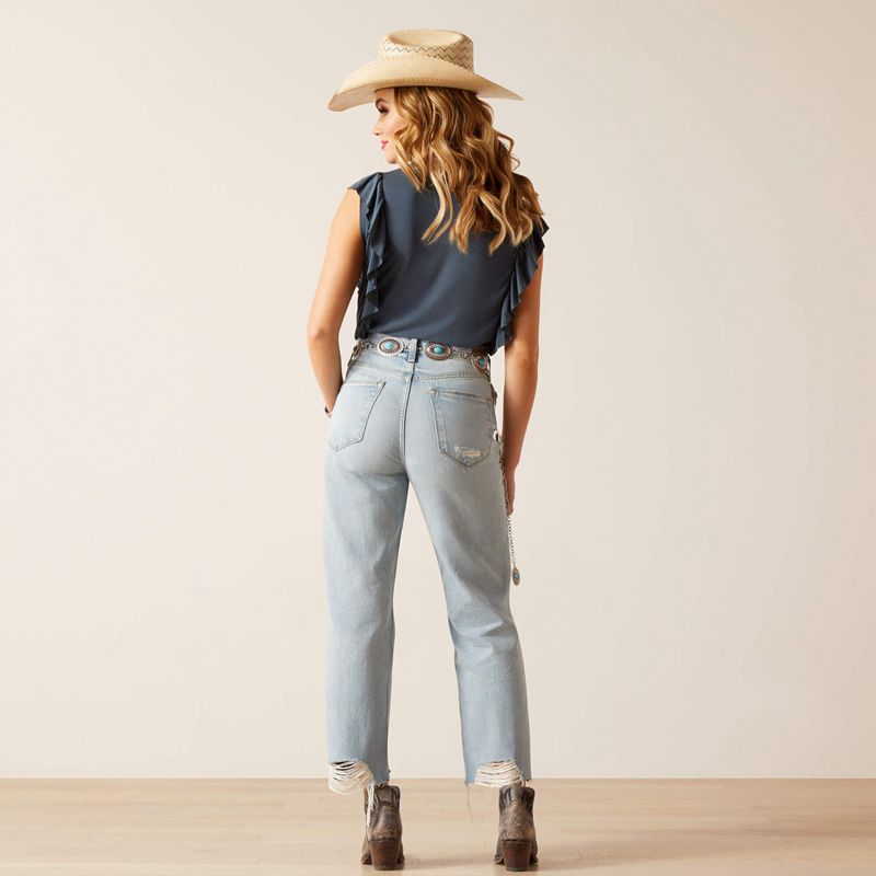 Mykonos Ariat Ultra High Rise Tomboy Straight Jean | 03VSUFMCN