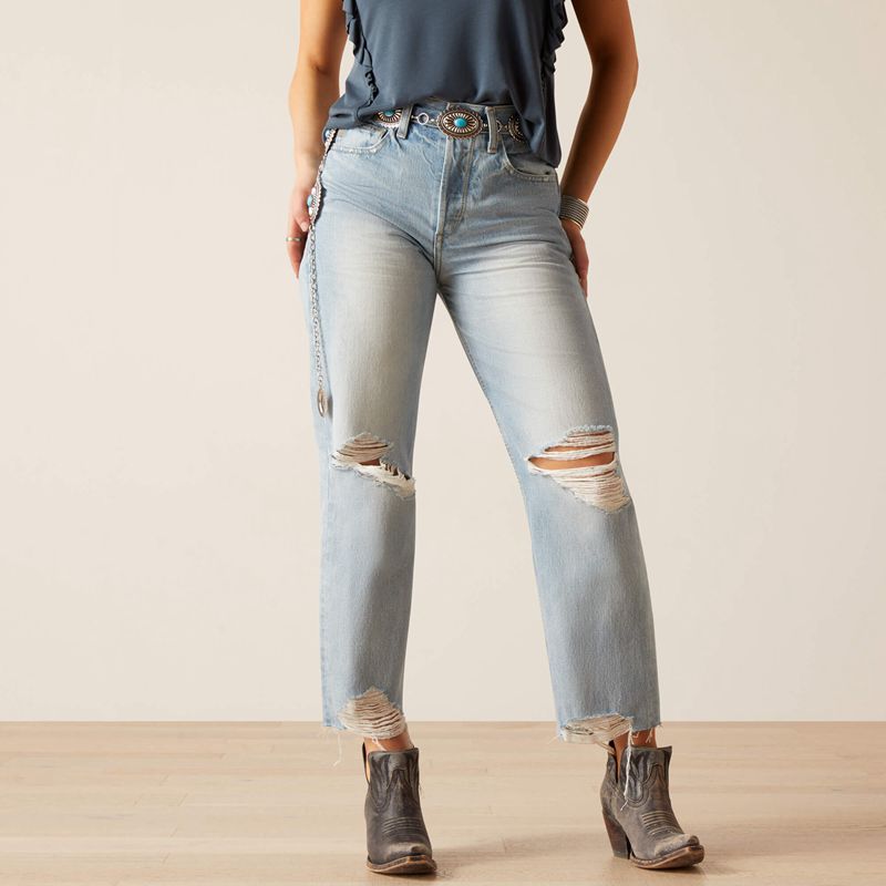 Mykonos Ariat Ultra High Rise Tomboy Straight Jean | 03VSUFMCN