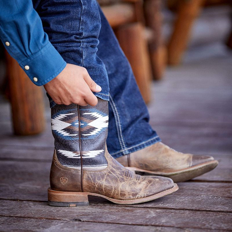 Natural Crunch Ariat Frontier Chimayo Western Boot | 12ZQNOMAG