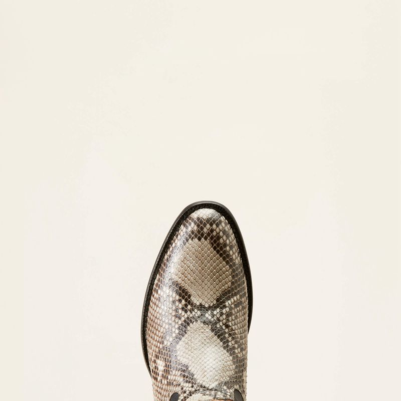 Natural Python/Luxe Black Ariat Slick Cowboy Boot | 14JGMVSEP