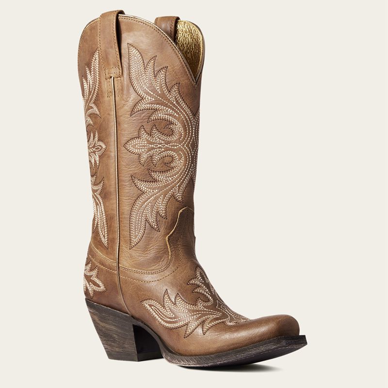 Natural Tan Ariat Circuit Rosewood Western Boot | 92OGYDRMI