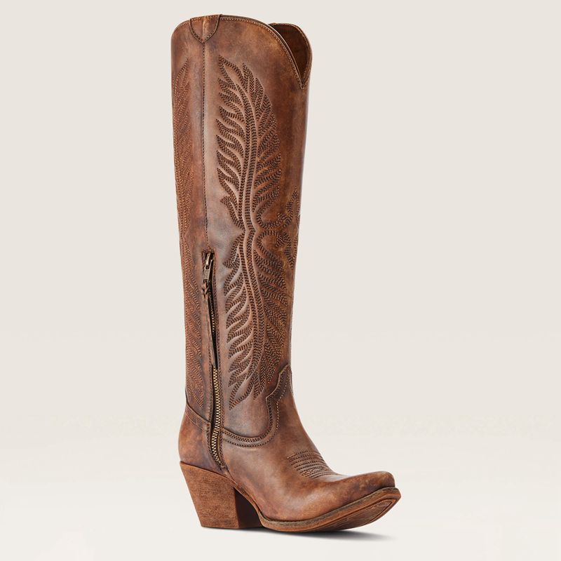 Naturally Distressed Allegro Ariat Guinevere Western Boot | 94RQJTPFD