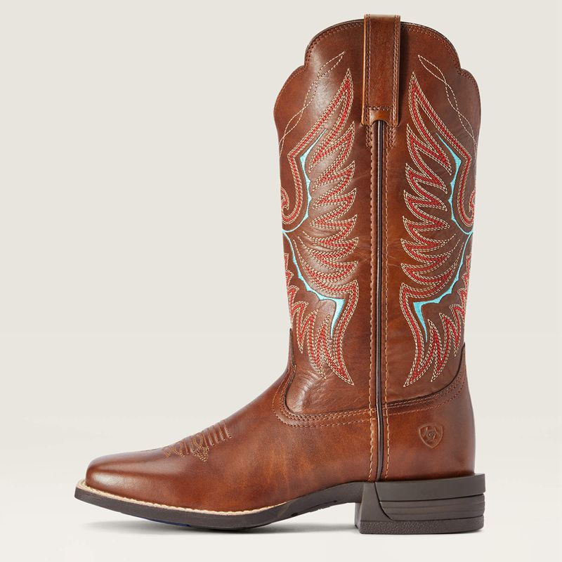 Naturally Distressed Brown Ariat Rockdale Western Boot | 25UJVNTCG