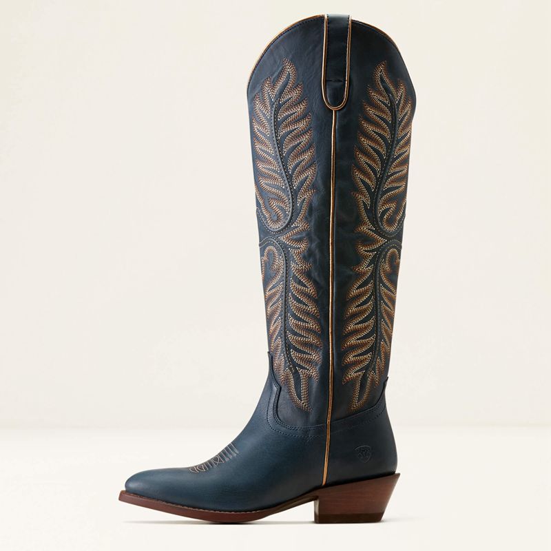 Nautical Navy Ariat Belle Stretchfit Western Boot | 87RELVYWC