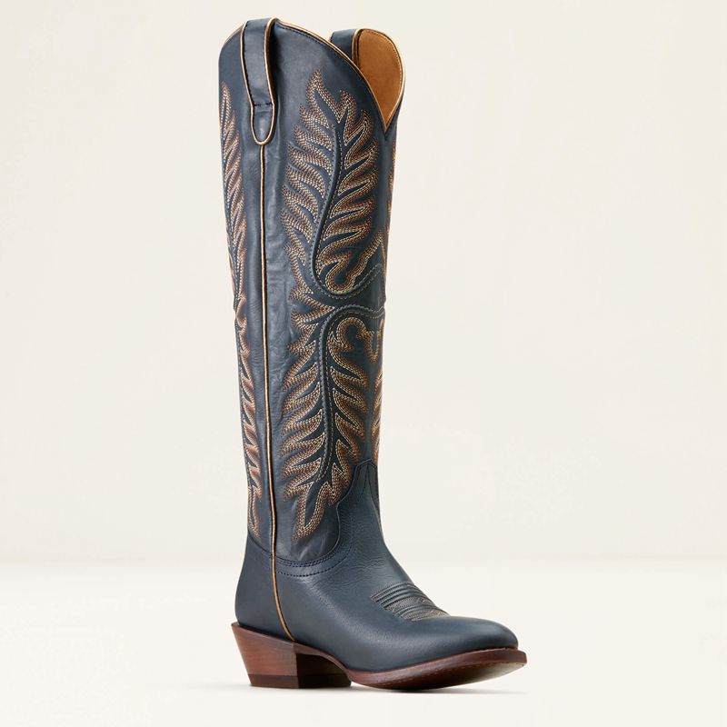 Nautical Navy Ariat Belle Stretchfit Western Boot | 87RELVYWC