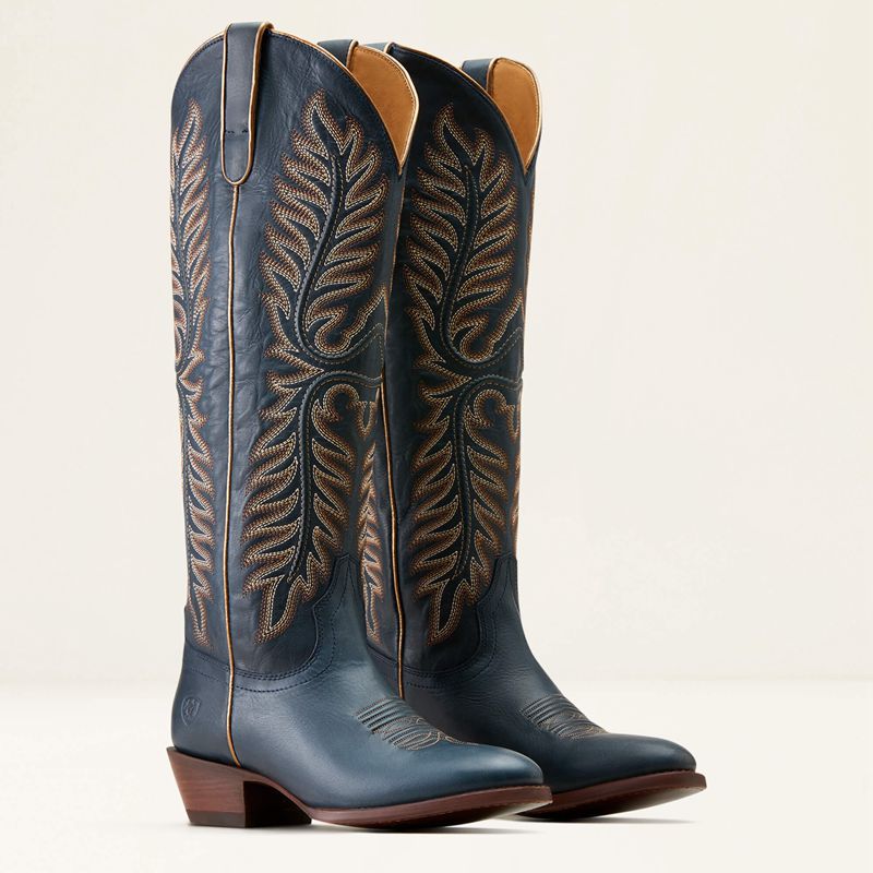 Nautical Navy Ariat Belle Stretchfit Western Boot | 87RELVYWC