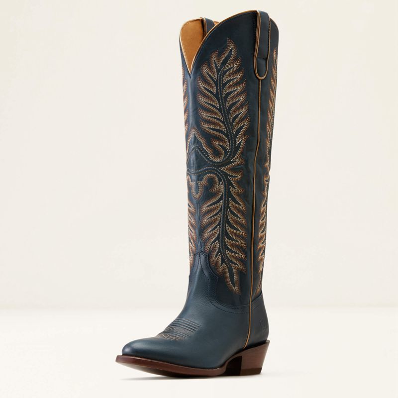 Nautical Navy Ariat Belle Stretchfit Western Boot | 87RELVYWC