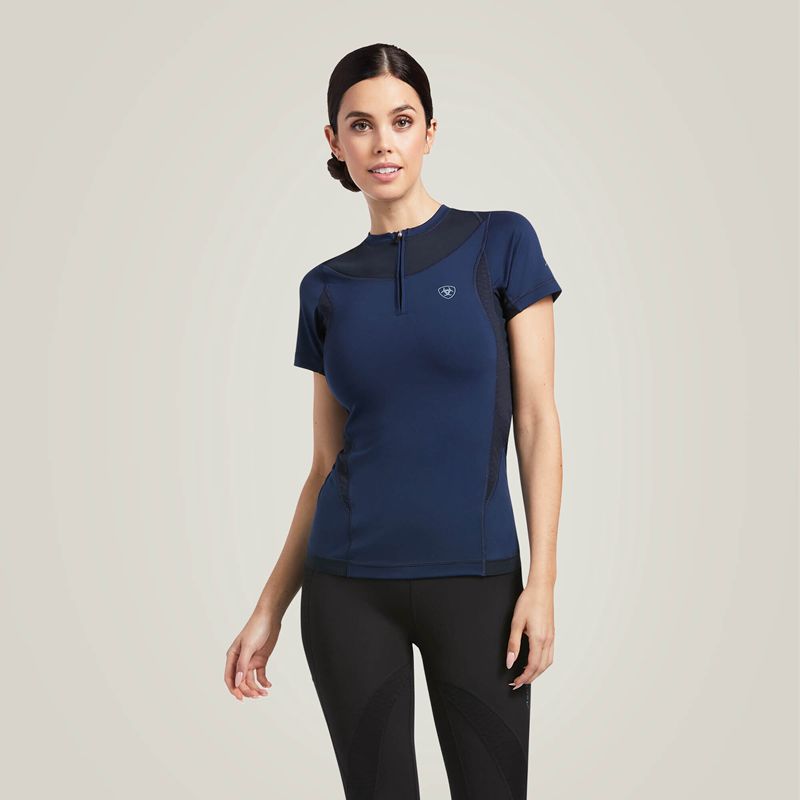 Navy Ariat Ascent Crew Baselayer | 52ETDXIHA