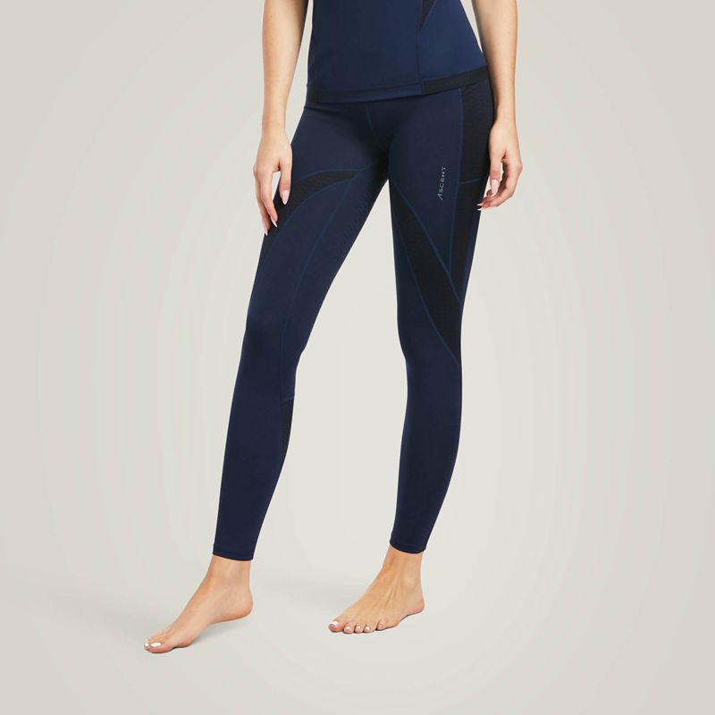 Navy Ariat Ascent Half Grip Tight | 97DVPXGYR