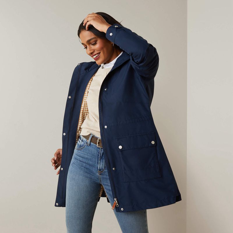 Navy Ariat Atherton Jacket | 85WVCMBEP