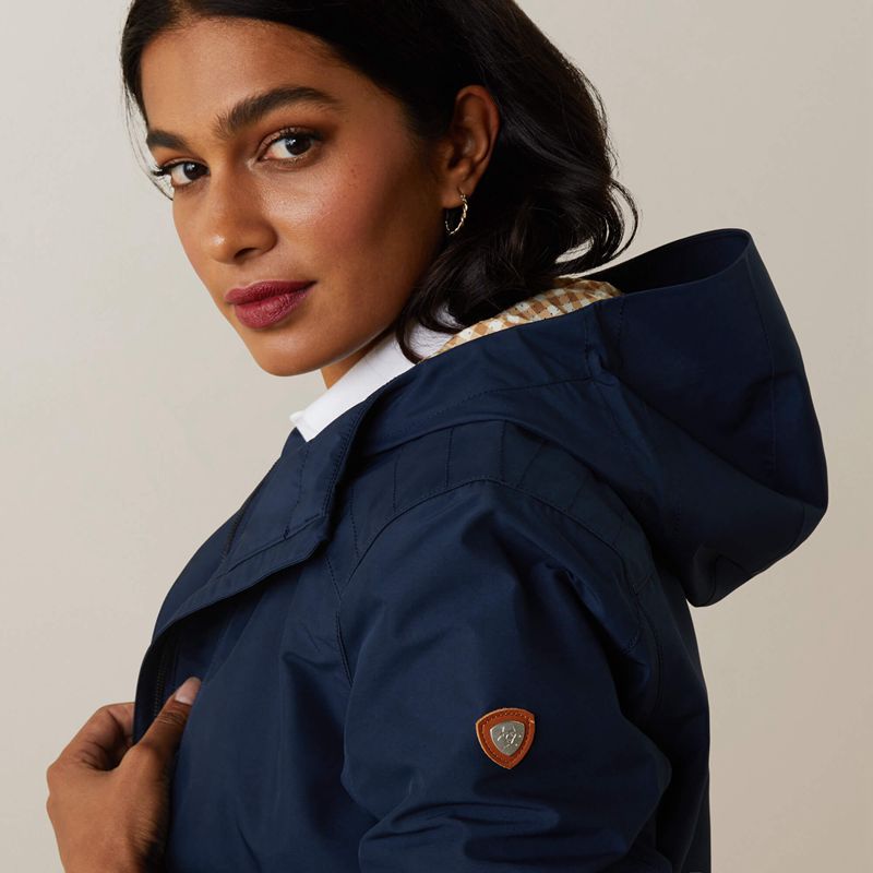 Navy Ariat Atherton Jacket | 85WVCMBEP