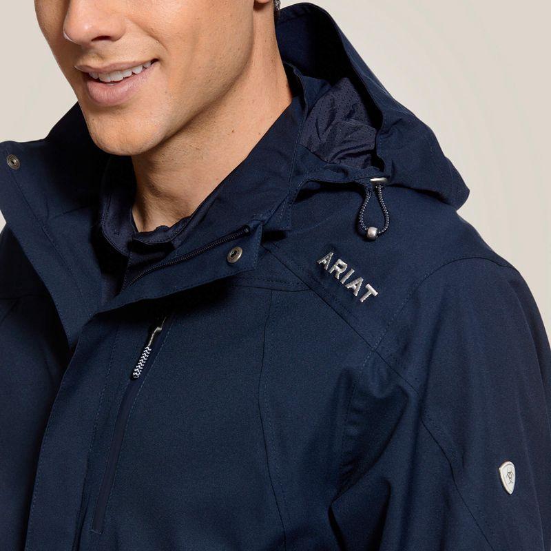 Navy Ariat Coastal Waterproof Jacket | 85AWNJOGK