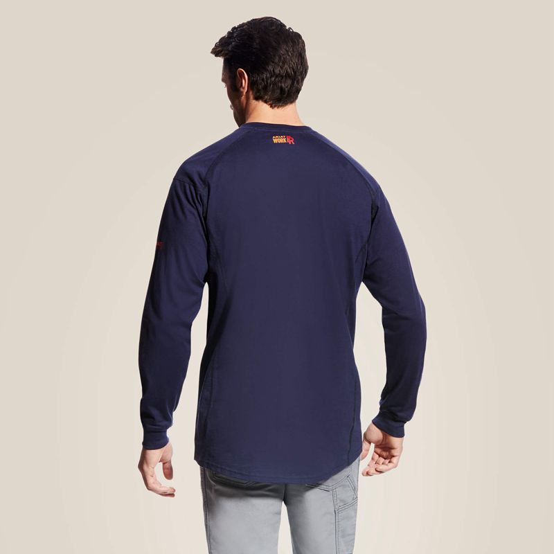 Navy Ariat Fr Air Henley | 85LOJMXFE