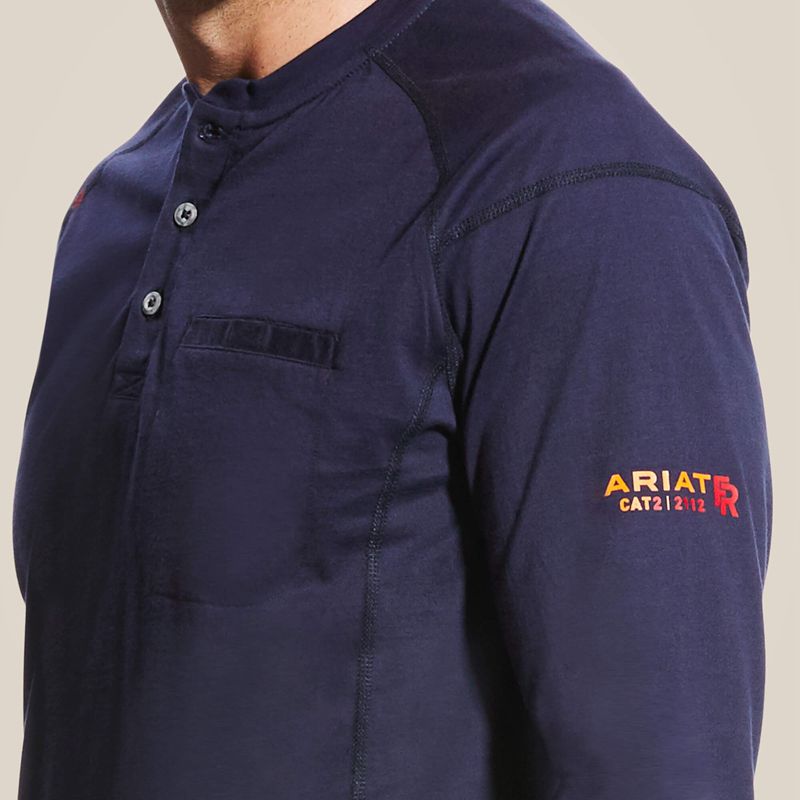 Navy Ariat Fr Air Henley | 85LOJMXFE