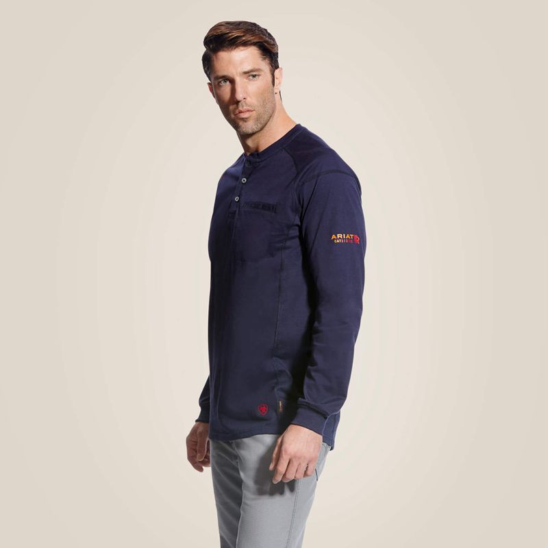 Navy Ariat Fr Air Henley | 85LOJMXFE