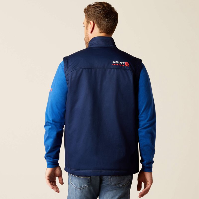 Navy Ariat Fr Basic Insulated Vest | 03EGFQBKU