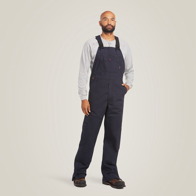 Navy Ariat Fr Canvas Unlined Bib | 01GPHLSKY