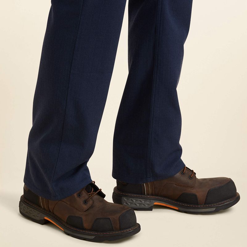 Navy Ariat Fr M4 Relaxed Crossfire Straight Pant | 78RLZUGFC