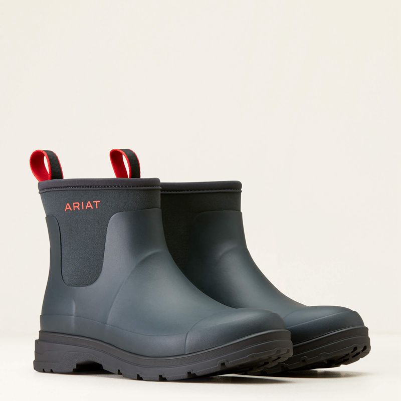 Navy Ariat Kelmarsh Shortie Rubber Boot | 57JDGYTMW