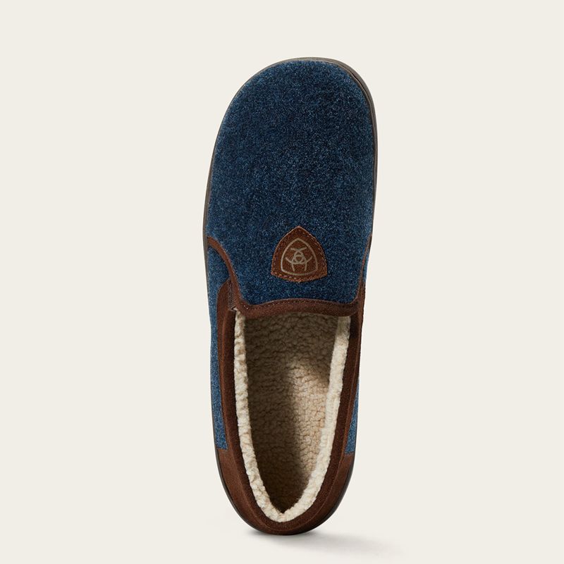 Navy Ariat Lincoln Slipper | 75VXEDFTK