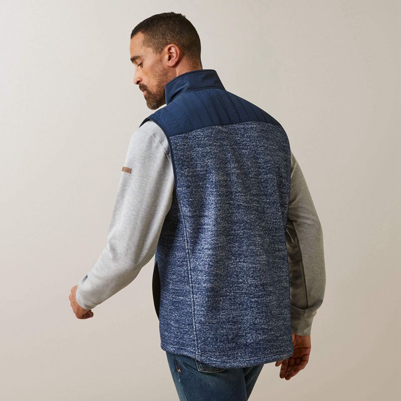 Navy Ariat Millbrae Vest | 39MAYHLJO