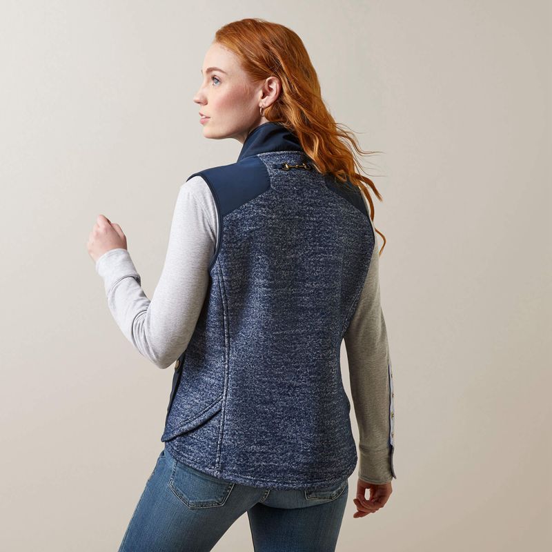 Navy Ariat Millbrae Vest | 56VKYHZOB