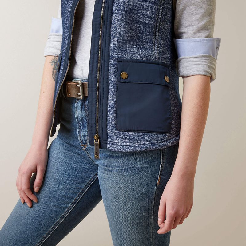 Navy Ariat Millbrae Vest | 56VKYHZOB