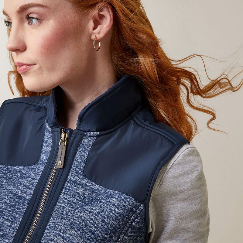 Navy Ariat Millbrae Vest | 56VKYHZOB