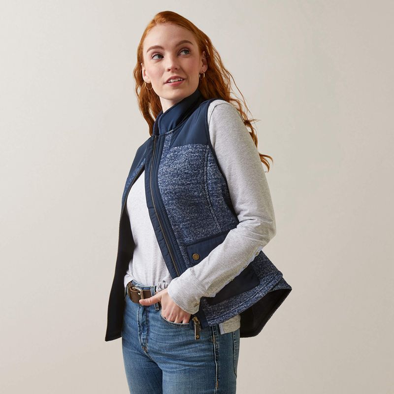 Navy Ariat Millbrae Vest | 56VKYHZOB