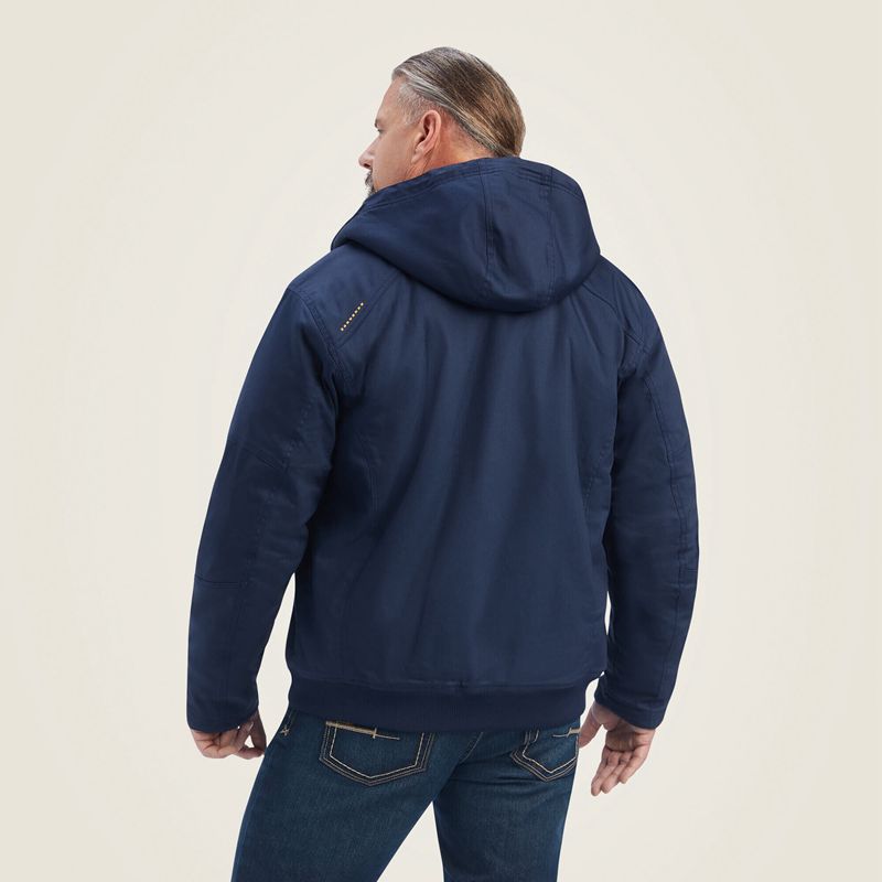 Navy Ariat Rebar Duracanvas Jacket | 14SIZEKFO