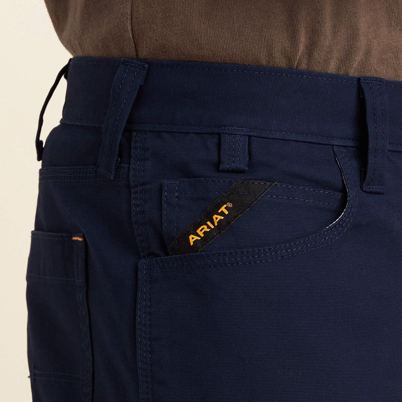 Navy Ariat Rebar Durastretch Made Tough 10