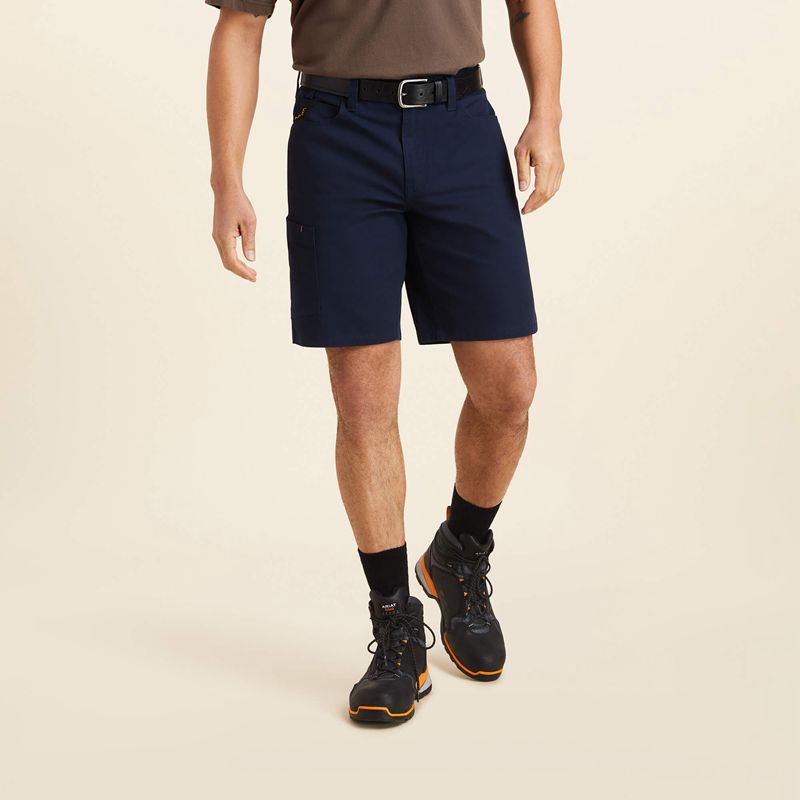 Navy Ariat Rebar Durastretch Made Tough 10\