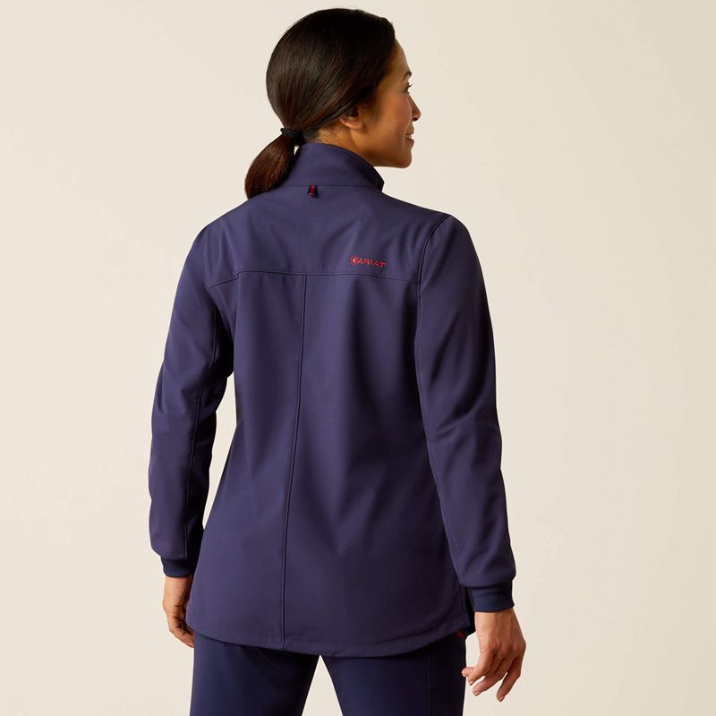 Navy Ariat Rosalyn Utility Scrub Jacket | 70JNMSIYL