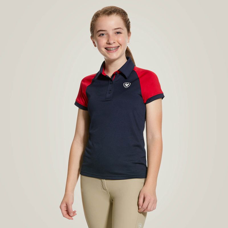 Navy Ariat Team 3.0 Polo | 26CJMVRAP