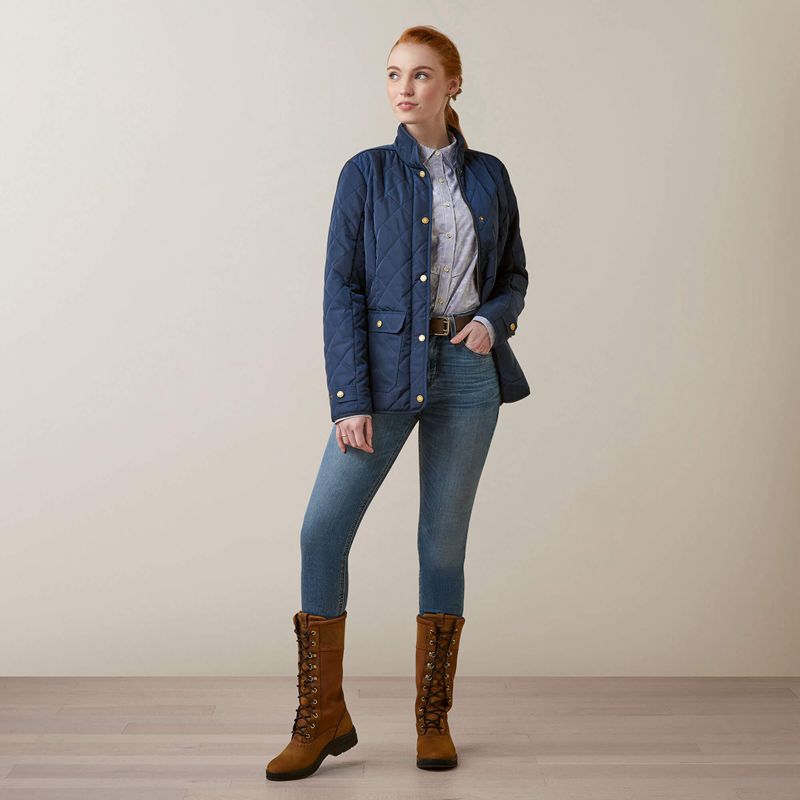 Navy Ariat Woodside Jacket | 42YJFALMB