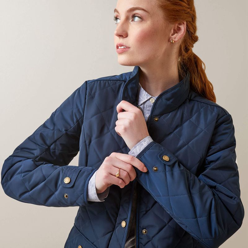 Navy Ariat Woodside Jacket | 42YJFALMB