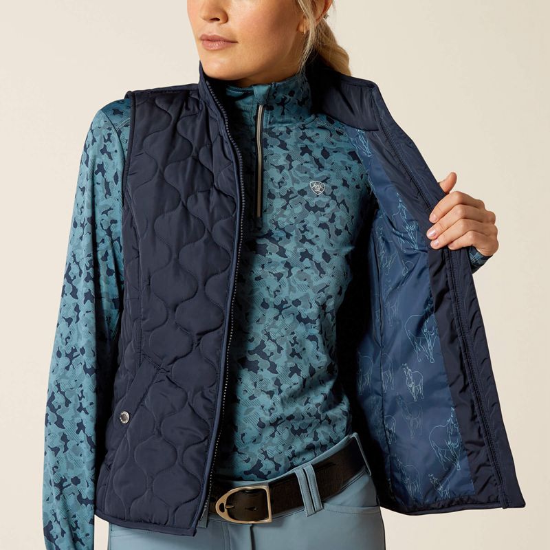 Navy Eclipse Ariat Ashley 2.0 Insulated Vest | 81WUGEFLV