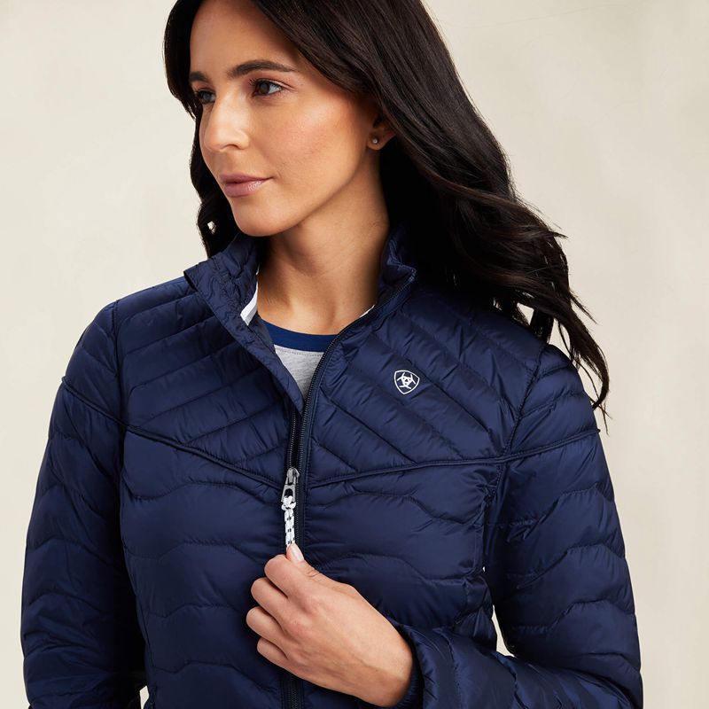 Navy Eclipse Ariat Ideal Down Jacket | 08KHDWSLY