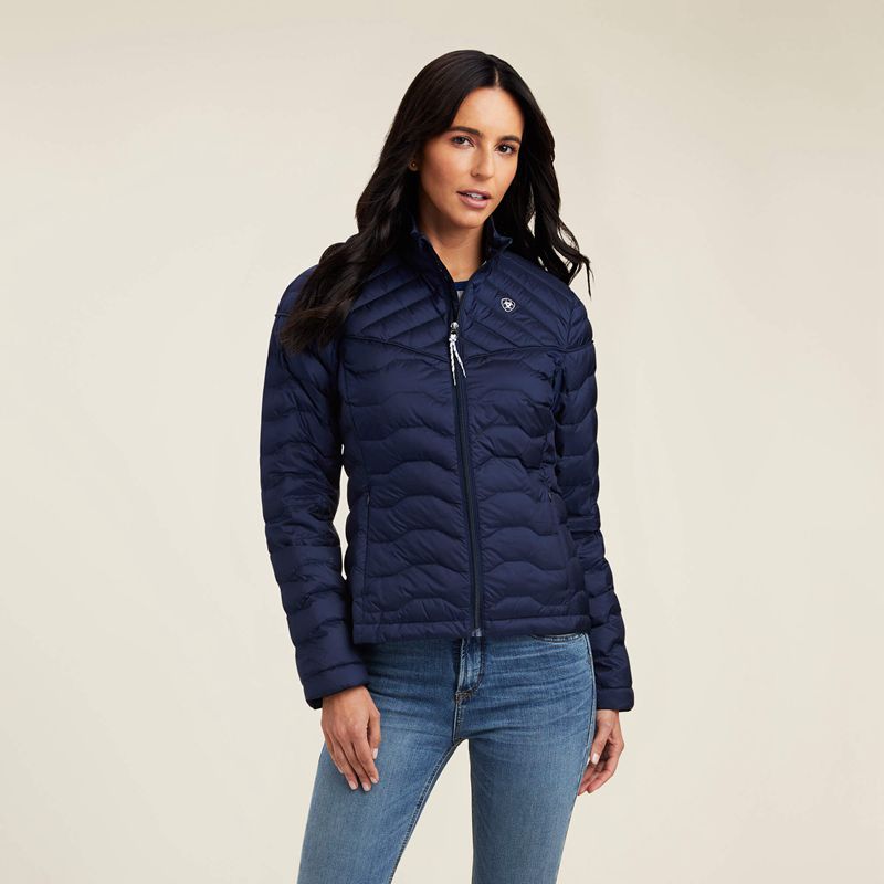 Navy Eclipse Ariat Ideal Down Jacket | 08KHDWSLY