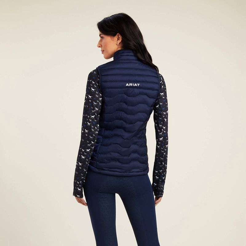 Navy Eclipse Ariat Ideal Down Vest | 06FUSCNJE