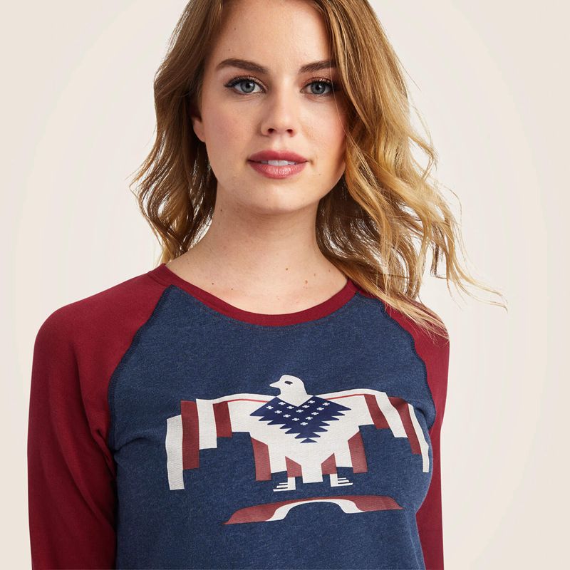 Navy Heather/Rubiyat Ariat Thunderbird Chimayo | 95ZUYGOHP