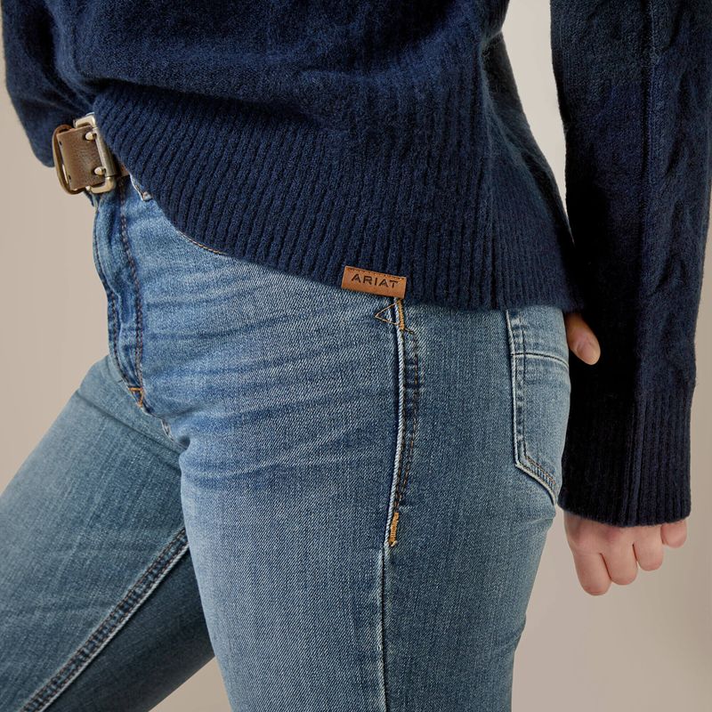 Navy Heather Ariat Novato Sweater | 27PLMANHI