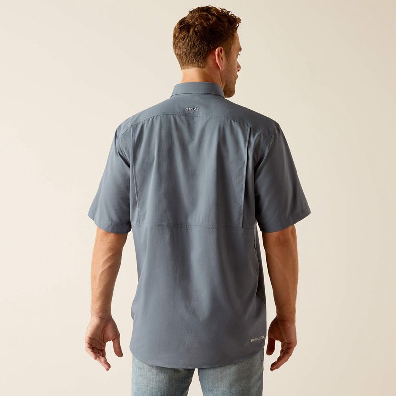 Newsboy Blue Ariat Venttek Classic Fit Shirt | 78XRNSZOJ